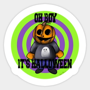 Oh Boy It’s Halloween Sticker